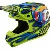 Troy Lee Designs Troy Lee Design SE4 Composite Fullface Avec-casque Gr. XL Eyeball Navy/jaune -Magasin de casques HLM Tl0S4CME XS dbl ge SE4 Composite MJ20 00 il