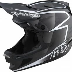 Troy Lee Designs Troy Lee Design D4 Lines Carbone MIPS Fullface Casque Gr. L (58-59cm) Noir/gray