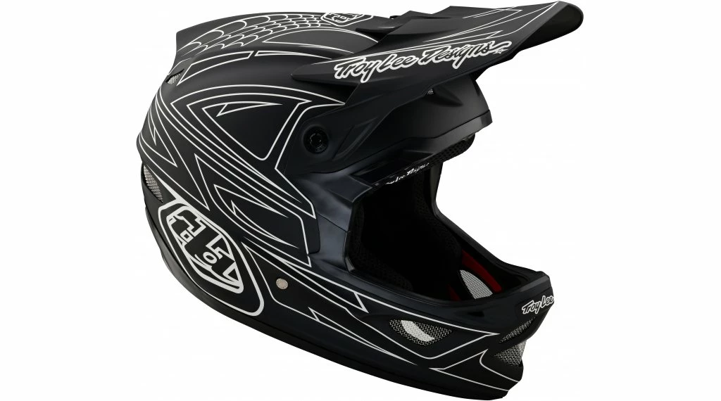 Troy Lee Designs Troy Lee Design D3 Spiderstripe Fiberlite Fullface Casque 4 Troy Lee Designs Troy Lee Design D3 Spiderstripe Fiberlite Fullface Casque – Image 2