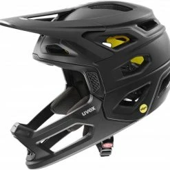 Uvex Revolt MIPS Fullface Casque -Magasin de casques HLM Uv3REVM UVEX REVOLT MIPS ALL BLACK MATT 00 il